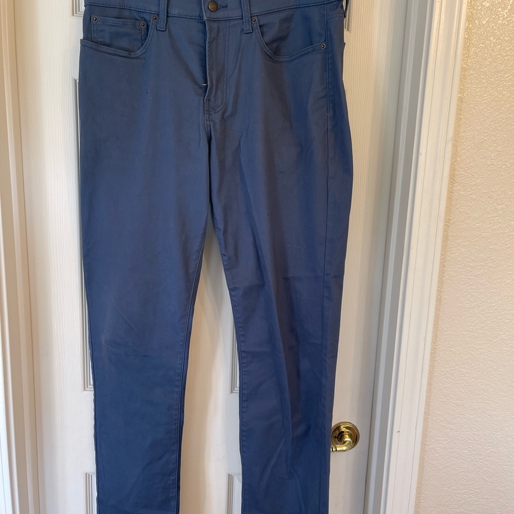 Lucky Brand Steel Blue Zippered Pants